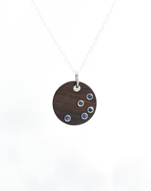 5 BLUE SAPPHIRE ROUND - White Gold