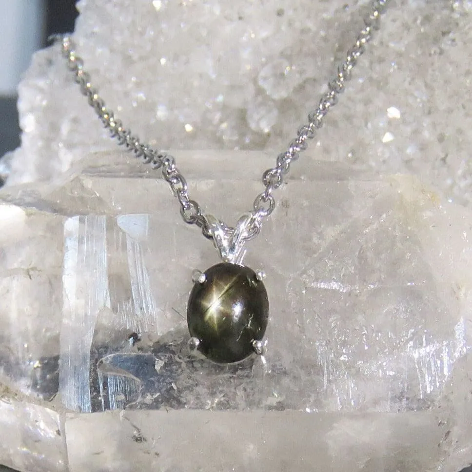 Black Star Sapphire Necklace