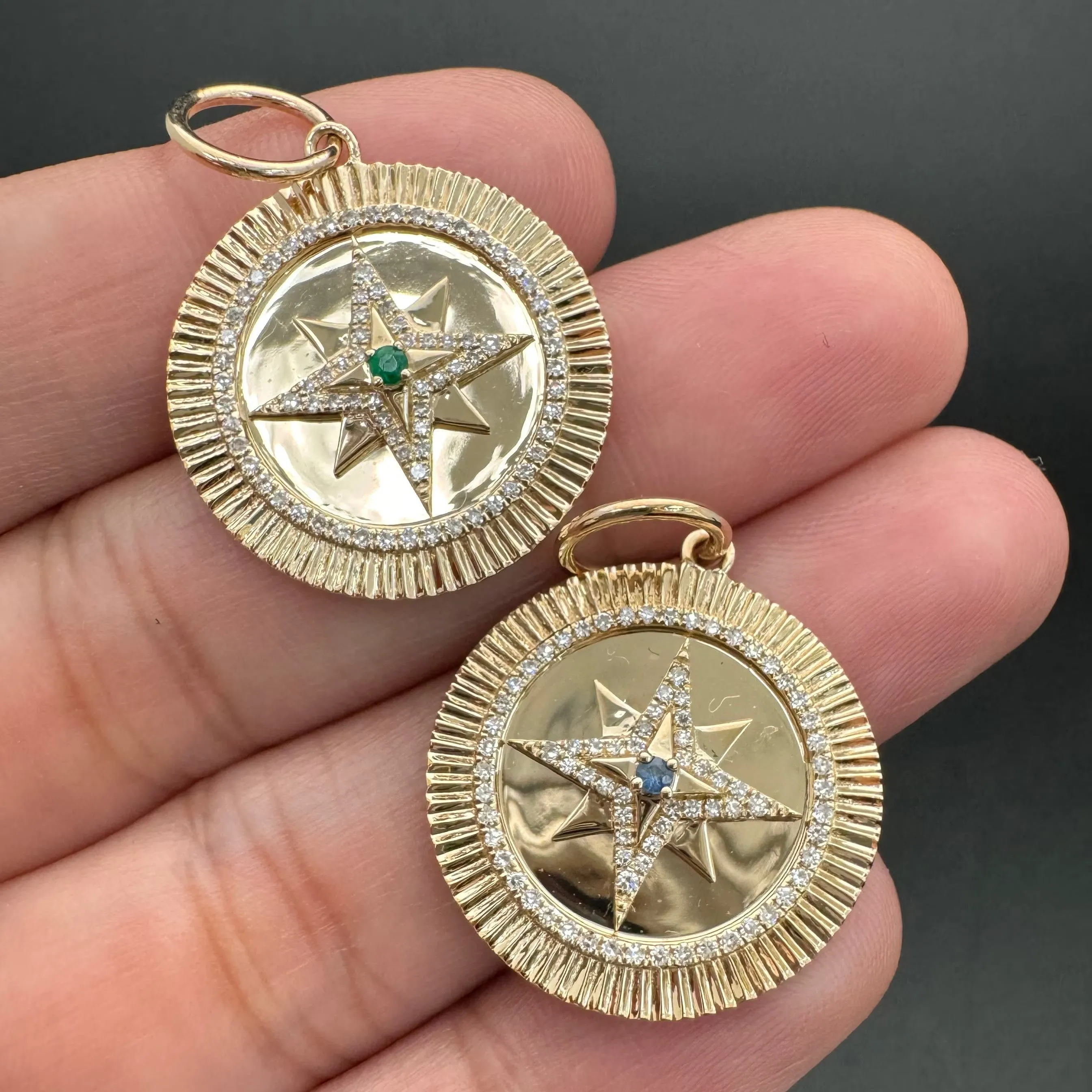 Blue Sapphire Star Pendant