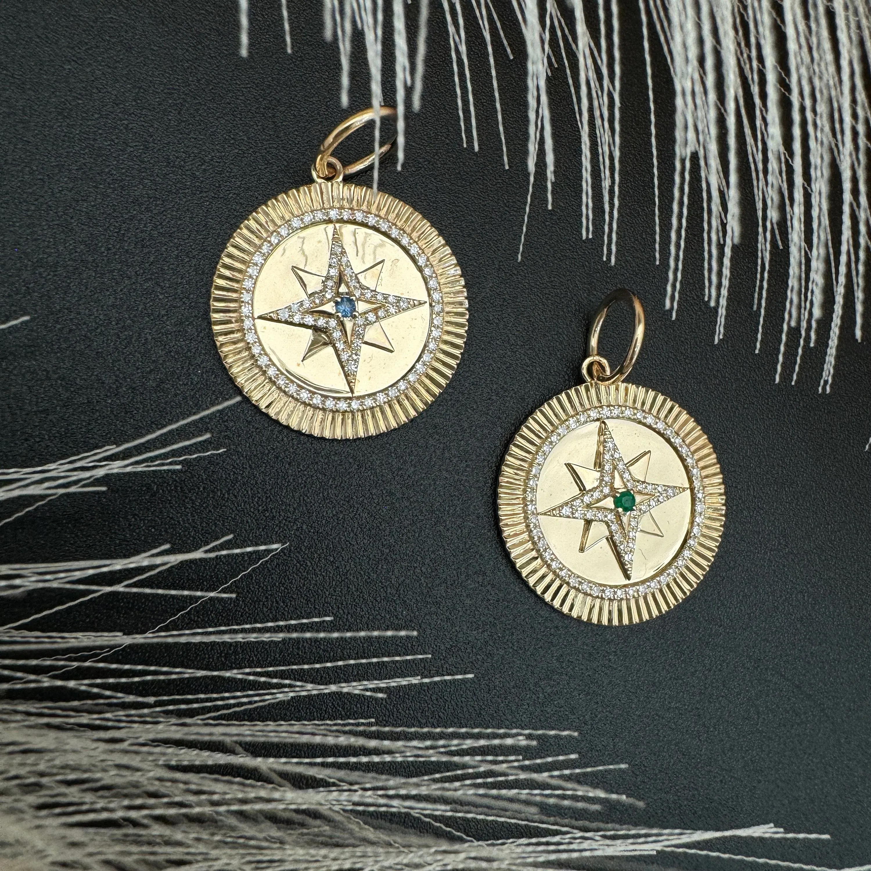 Blue Sapphire Star Pendant