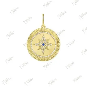 Blue Sapphire Star Pendant