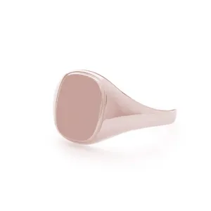 Cushion Signet Ring in Rose Gold