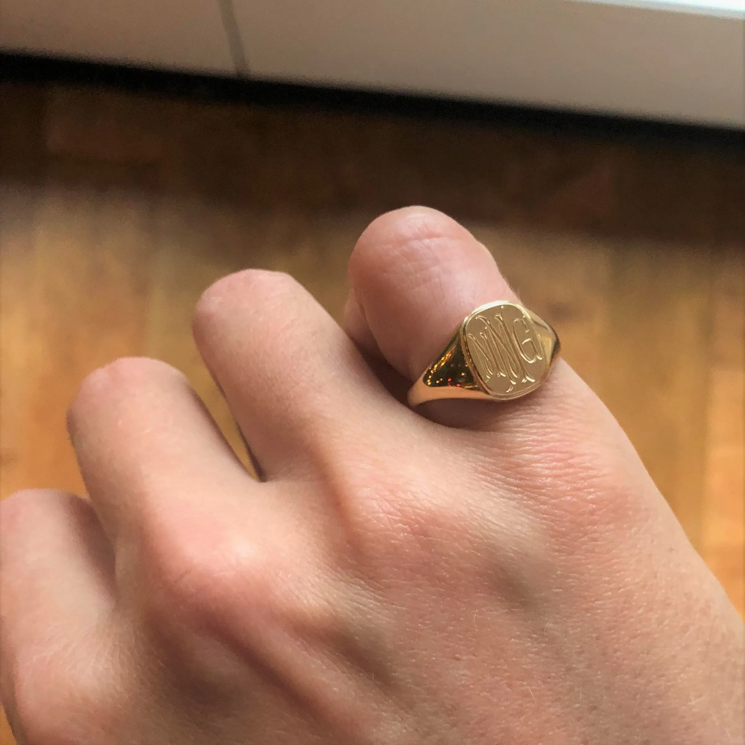 Cushion Signet Ring