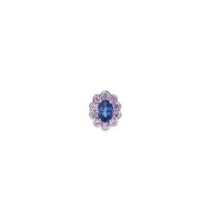 Fleur Charm in Pink & Blue