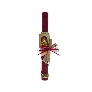 Greek Orthodox Easter Lambades Red Panagia