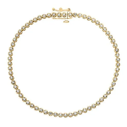 Onyx Elegance Tennis Bracelet