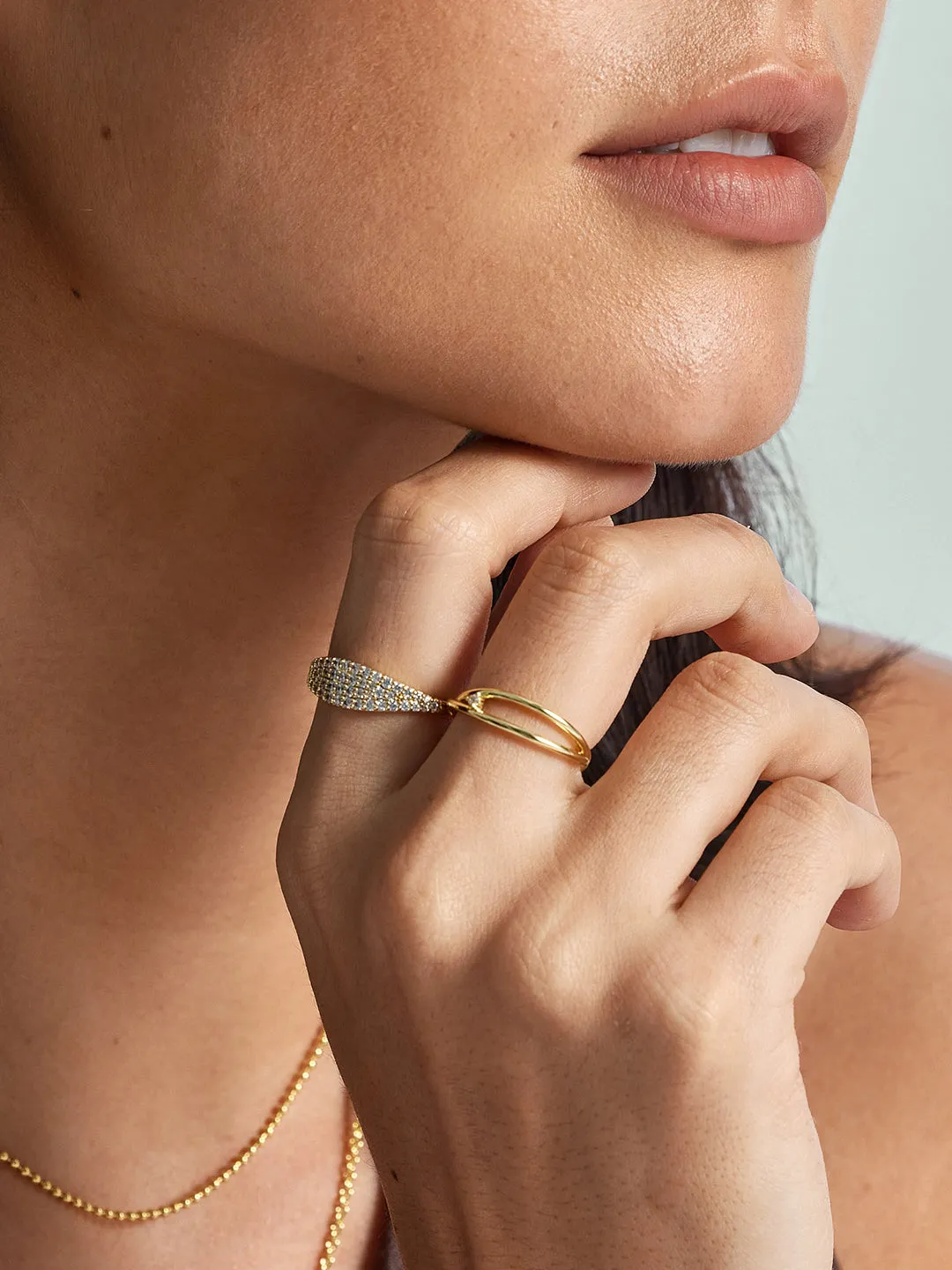 Pave Signet Ring