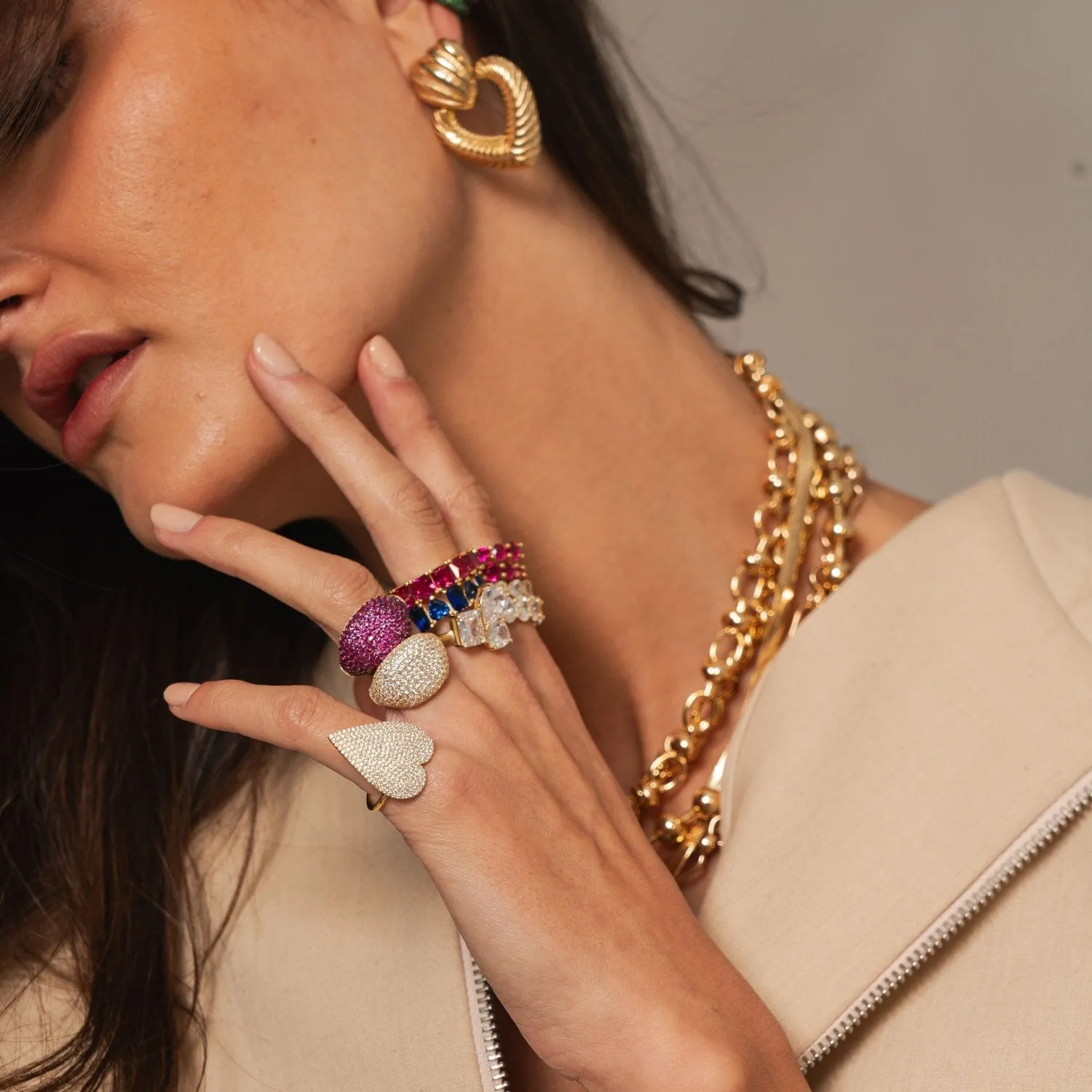 Pave Signet Ring