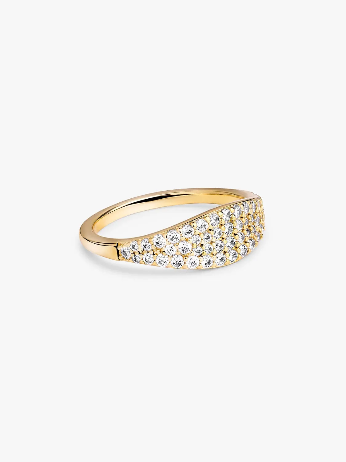 Pave Signet Ring