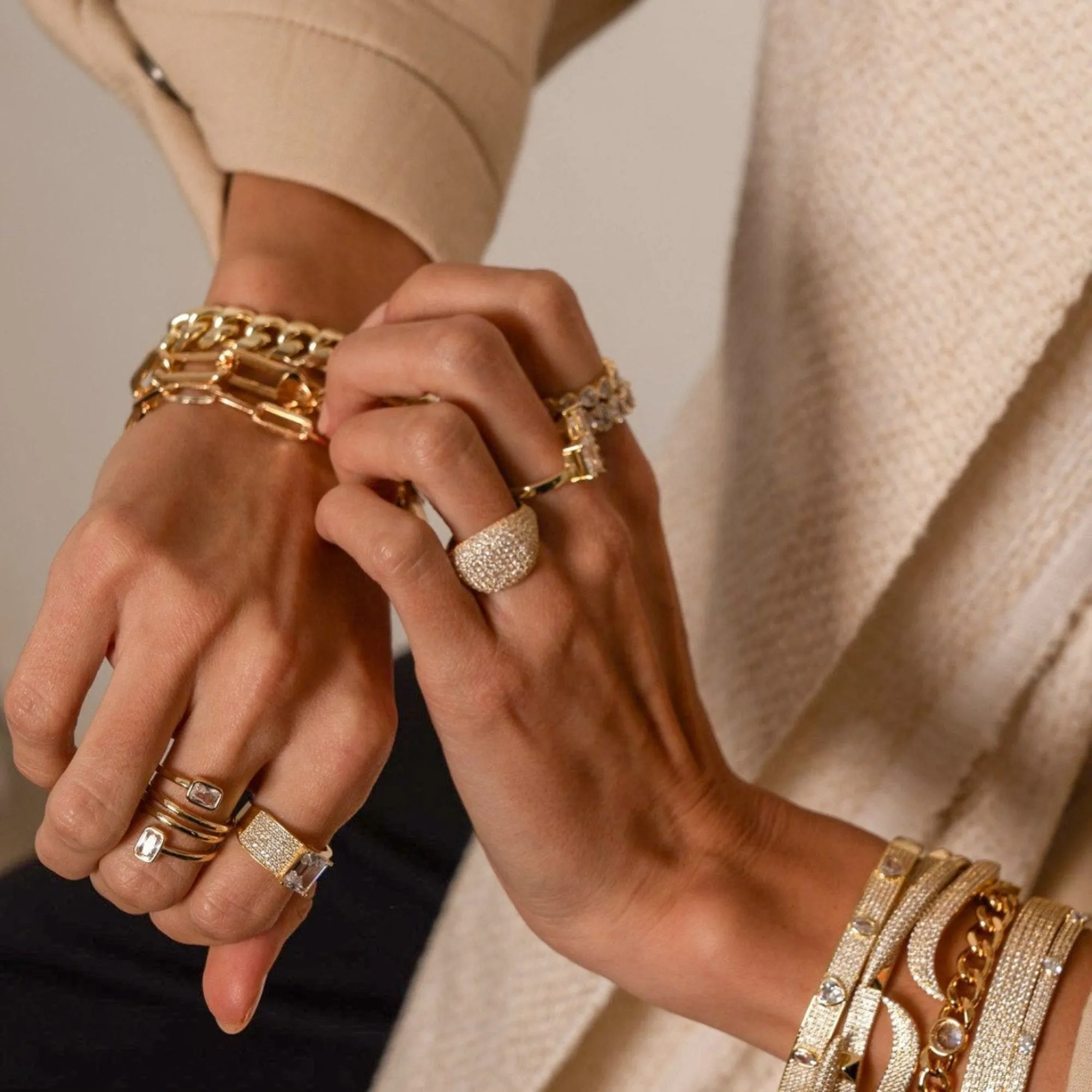 Pave Signet Ring