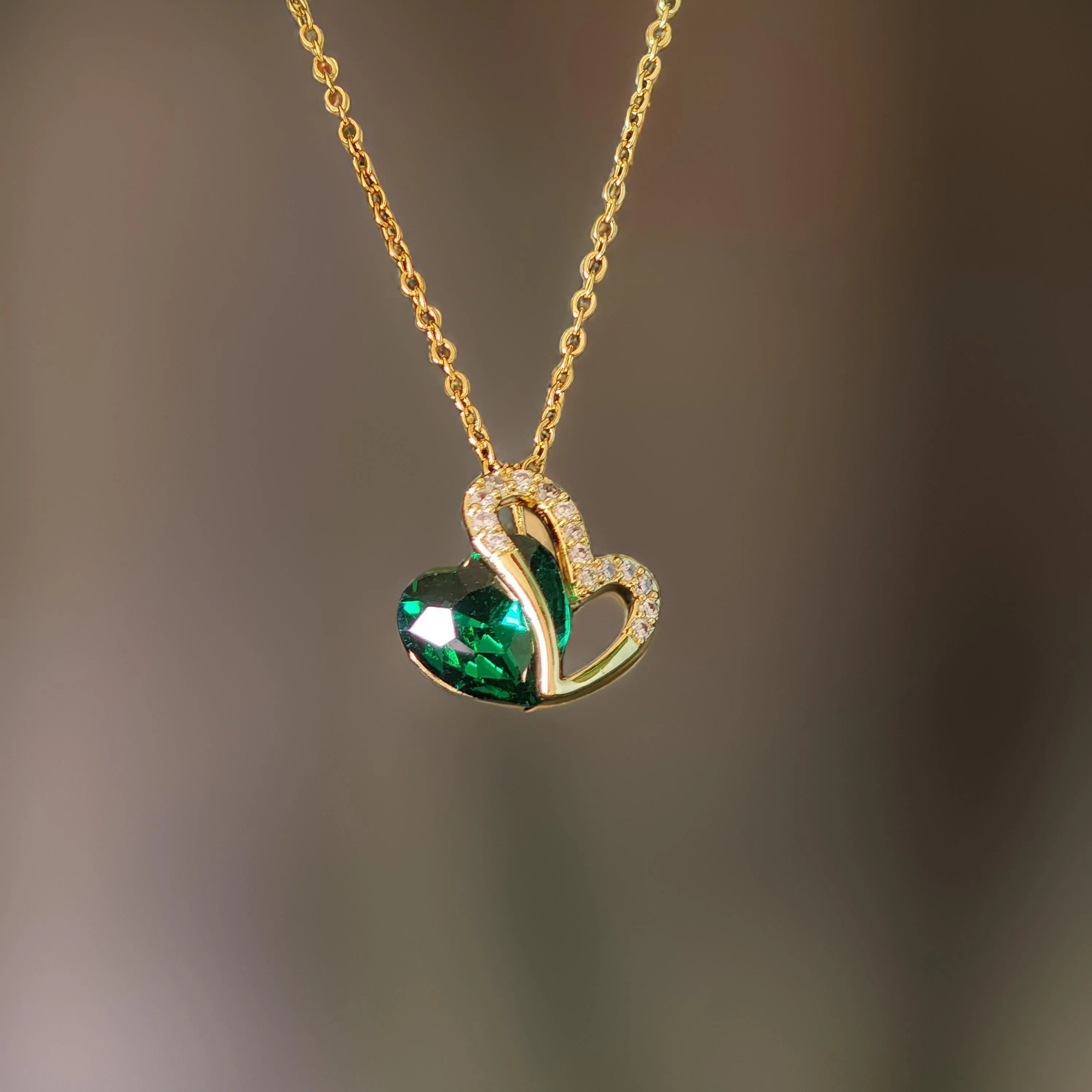 Sapphire Heartbeat Pendant